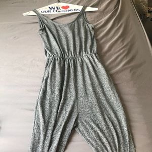 H&M GRAY JUMPSUIT